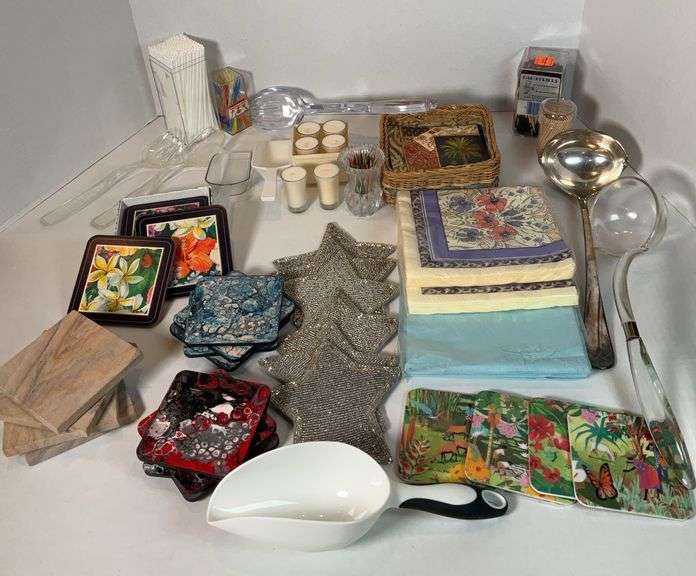Hosting Supplies, Includes Coasters, Napkins and Servering Pieces