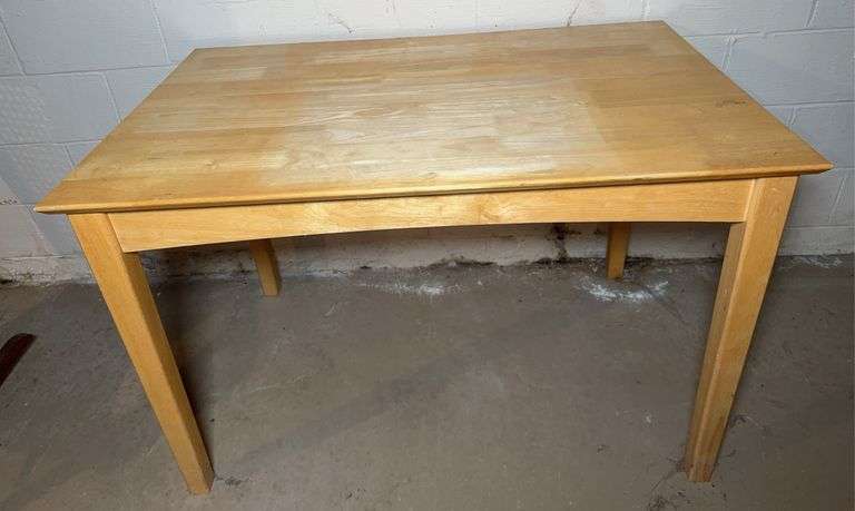 Light Colored Wooden Table