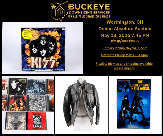 Vintage Audio Equipment, Rare CD's, Kiss Collectibles, Vinyl and Leather Jackets