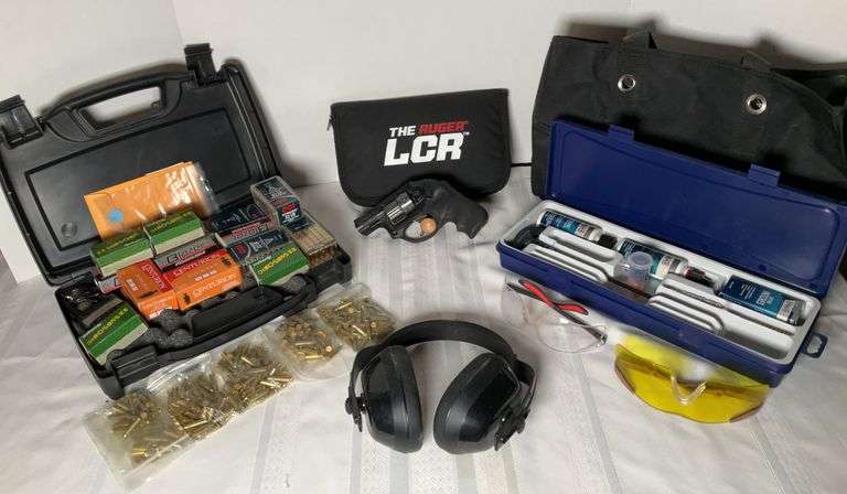 Ruger LCR (Lightweight Compact Revolver) 22 Cal. Handgun, Ammo,  Cleaning Kit & Range Bag