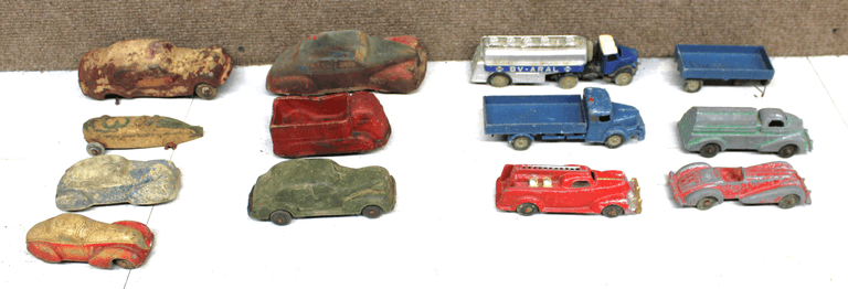 Diecast and Cast Metal Toy Vehicles, Various Makes and Styles