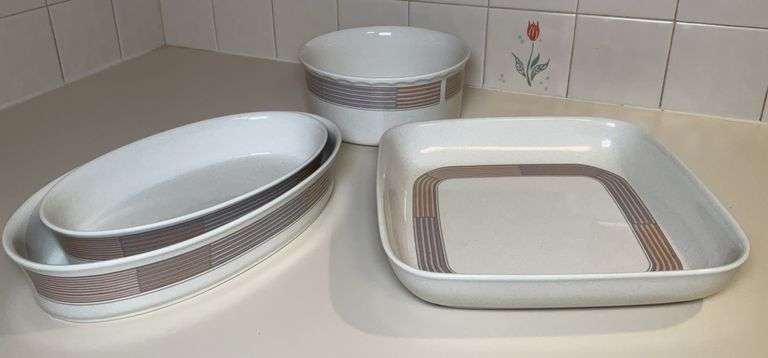 Mikasa “Tracings”  Bakeware and Serveware