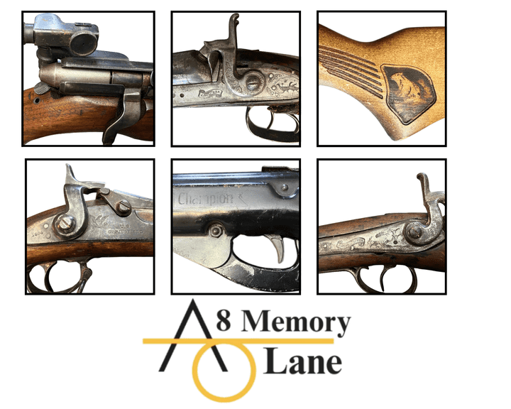 Antique Firearms Including Stevens,Gelnfield, Mossburg, & Daisy BB gun 