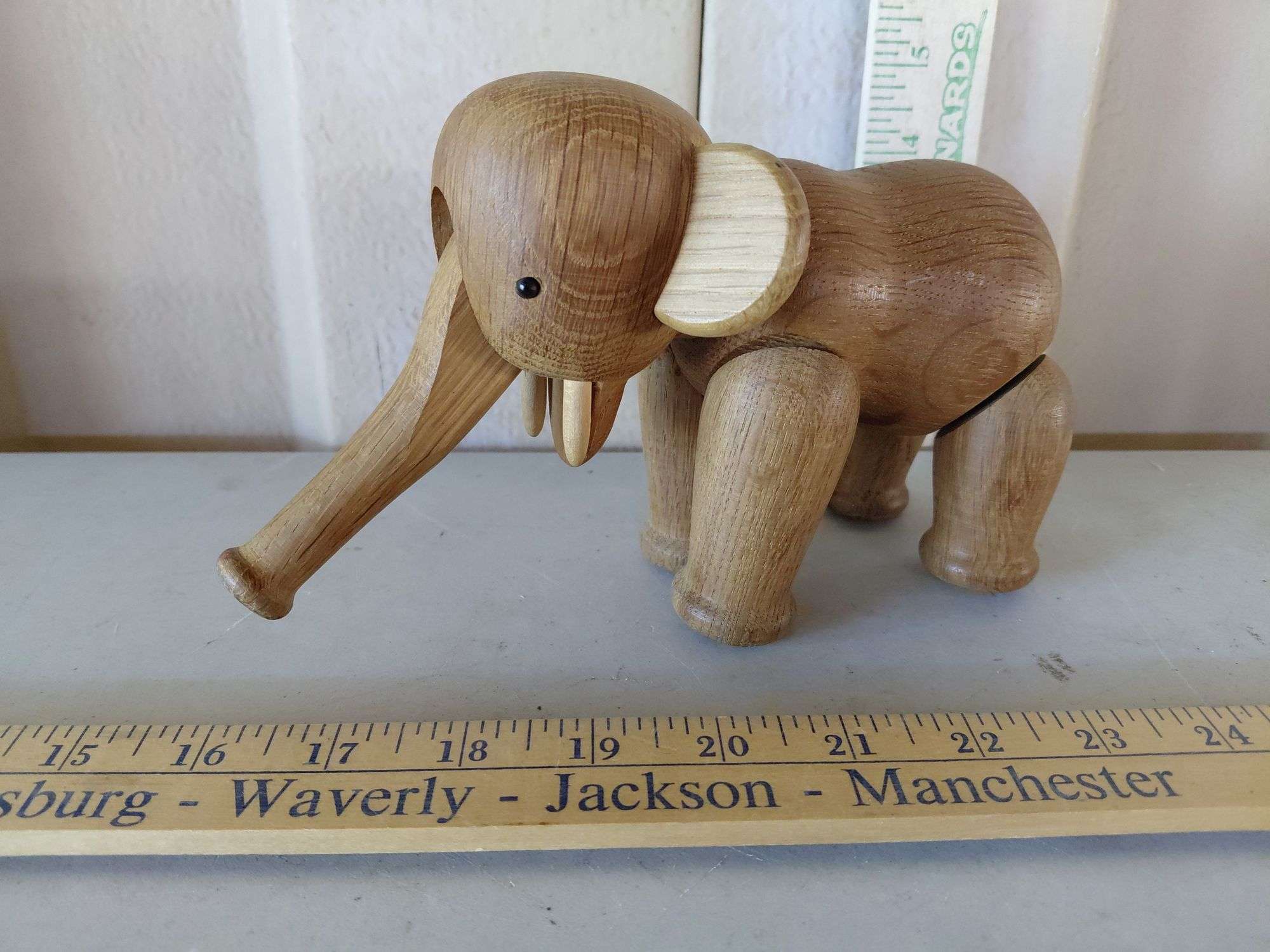 Vintage Kay Bojesen Articulated Elephant Figurine 5''X7''X3