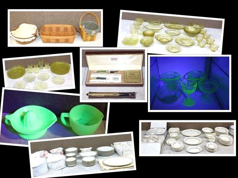 Uranium GLOWS! Depression Glass FLOWS! Fine China Marches in Perfect Rows!