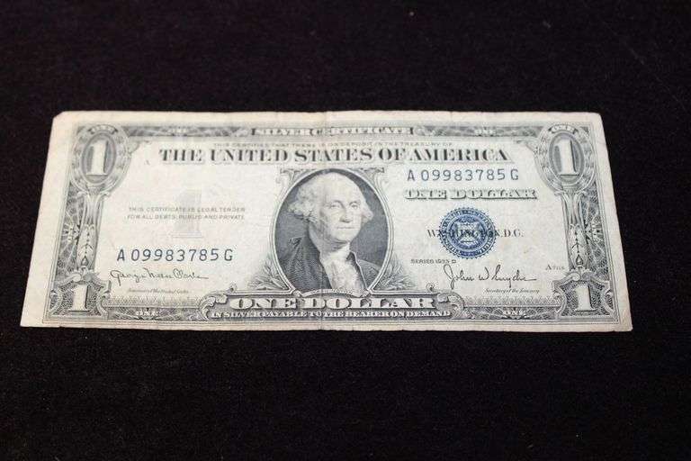 1935D Once Dollar Silver Certificate