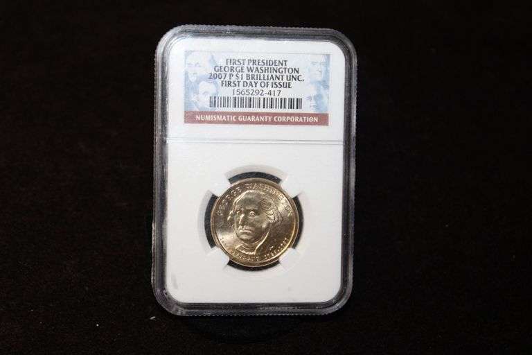 2007-P First Day Issue Washington Dollar
