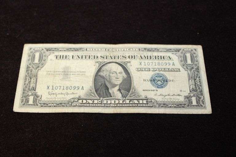 1957B One Dollar Silver Certificate