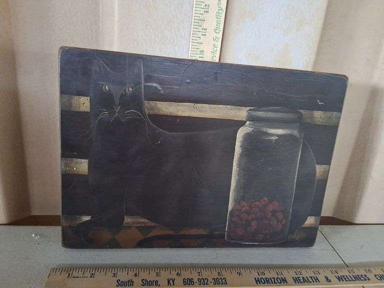 David Cat Wall Plaque 14''X10''