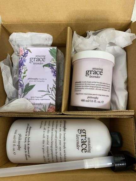 philosophy "amazing grace lavender" bath and body care