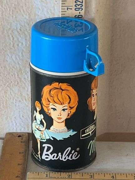 1965 Barbie Midge, & Skipper Mattel Thermos 8 oz Size