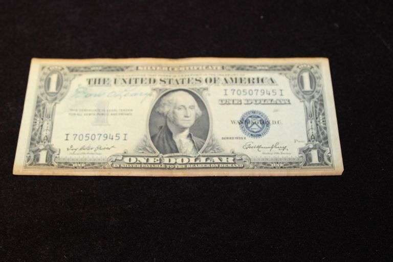 1935E Once Dollar Silver Certificate
