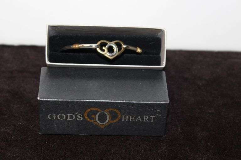 Heart Bangle Bracelet