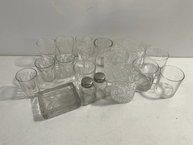 Assorted Vintage Glassware & Barware – 19 Pieces