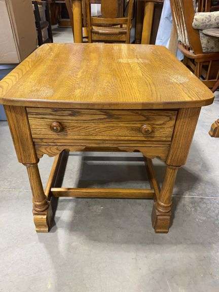Square Oak End Table
