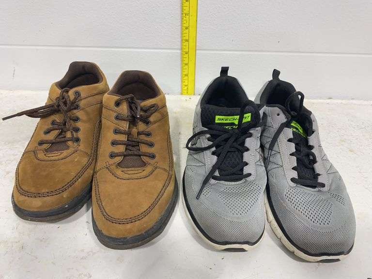 Mens casual and athletic shoes.