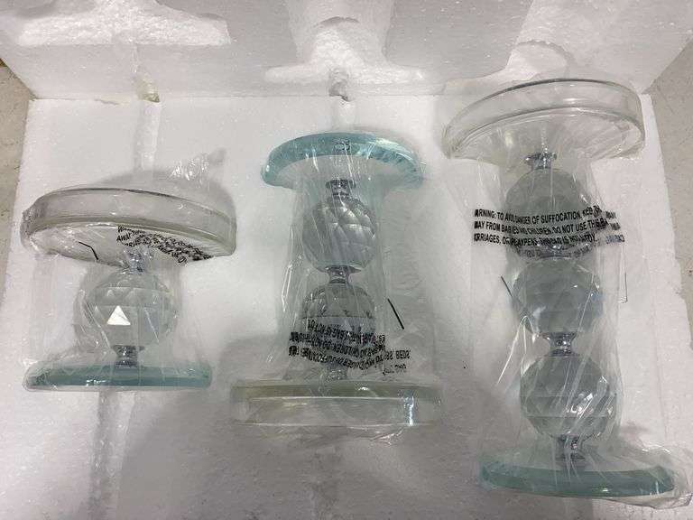 Glass candle Holders