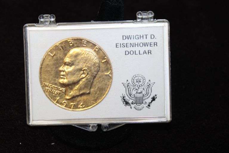 1974 Gold Plated Eisenhower Dollar