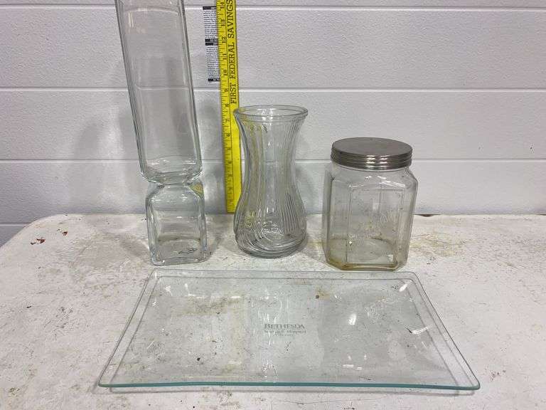 Vases, Jar, and Bethesda Serving Platter