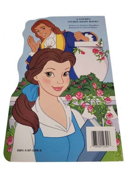 1992 A Golden Sturdy Shape Book Featuring Disney's Beauty and the Beast, No Measurements Taken, ISBN