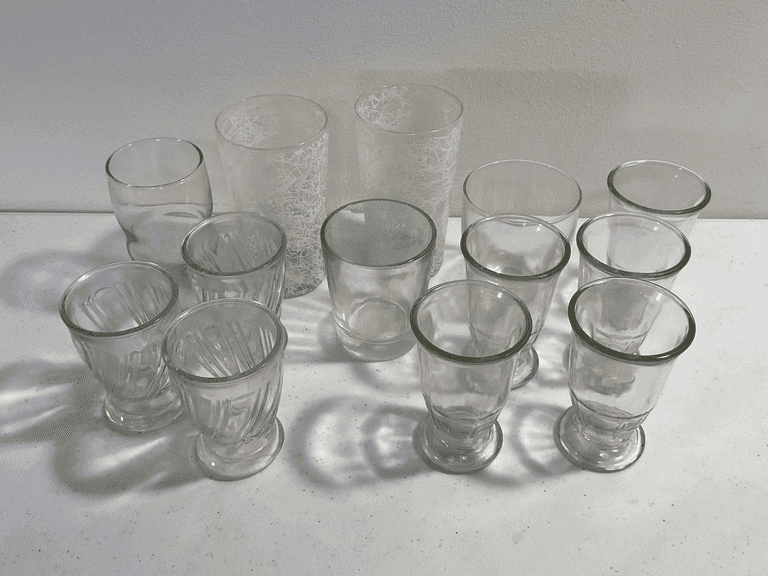 Assorted Drinking Glasses – Hazel Atlas, Libbey & Swanky Swigs – 13 Pieces