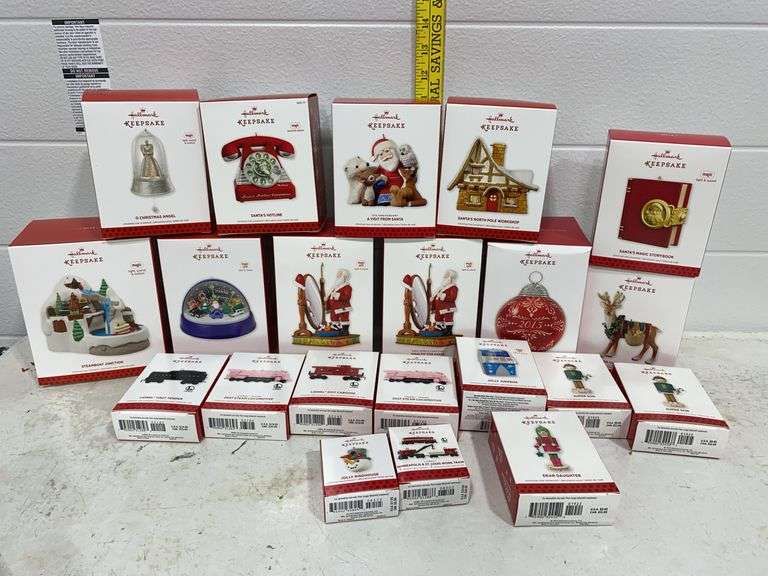Large collection lot of Hallmark Keepsake Christmas ornaments.