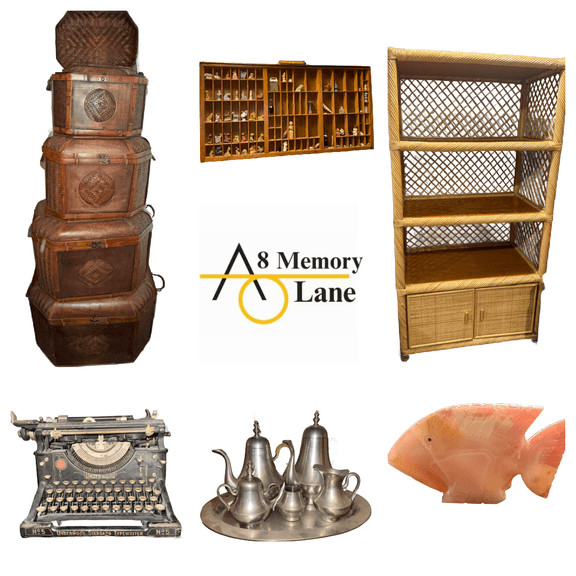 Teak Furniture, LG Washer & Dryer, Minatures, Waterford, & Banka Tin 