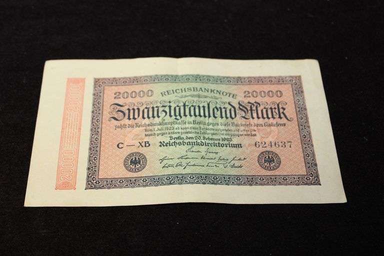 1923 German 20,000 Mark Note