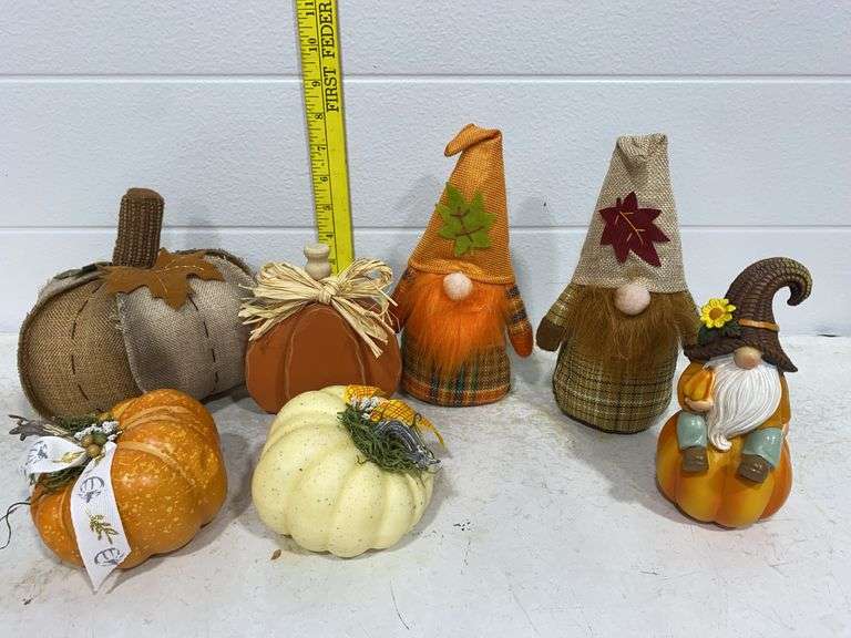 assorted autumn and Thanksgiving seasonal decor