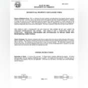 Thumbnail image of Residential Property Disclosure