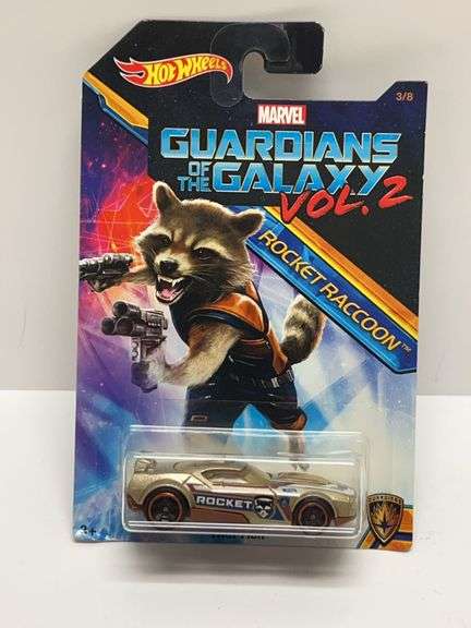 Hot Wheels Marvel Guardians of the Galaxy Vol. 2 Rocket Raccoon Fast Fish Diecast Car (2016, DWD75) 