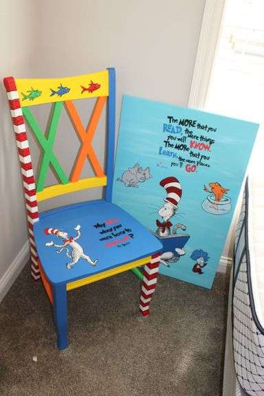 Dr. Seuss Chair & Painting