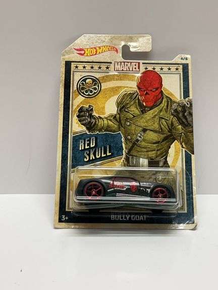 Hot Wheels Marvel Red Skull Bully Goat Die-Cast Car in Original Packaging 2016 FYJ61-0910 GDG83 L51