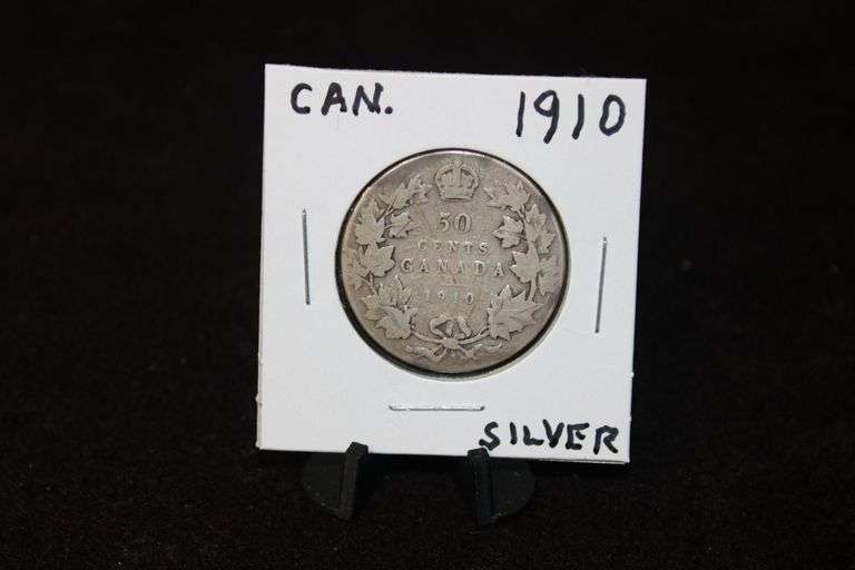 1910 Canada Silver Half Dollar
