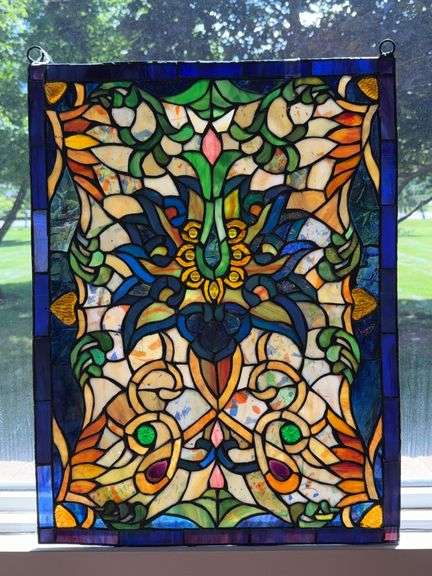 Handcrafted Stained Glass Art Panel