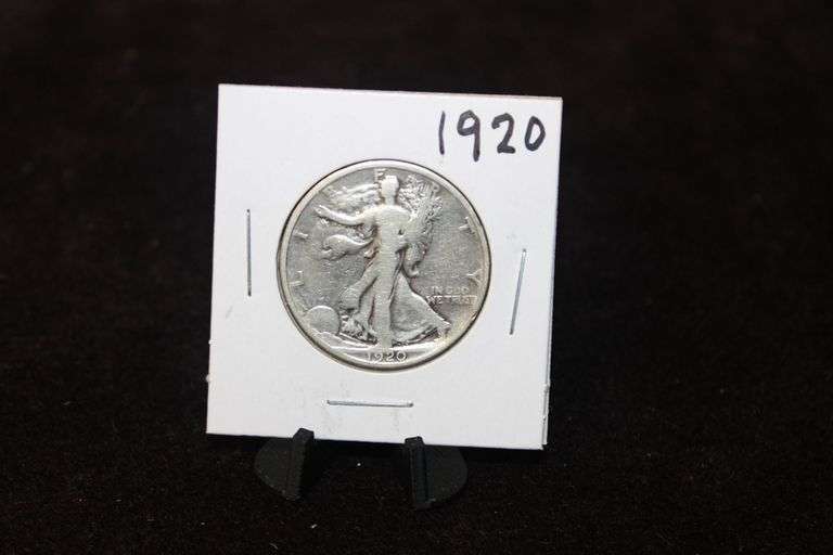 1920 U.S. Walking Liberty Silver Half Dollar