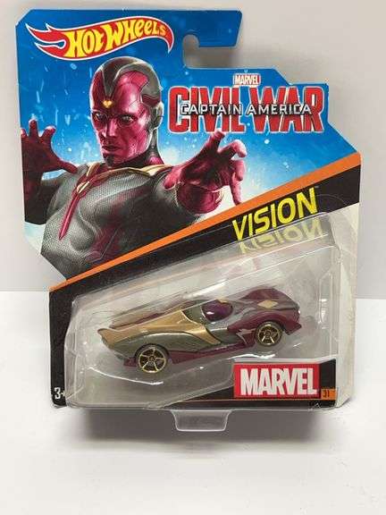 Hot Wheels Marvel Captain America Civil War Vision Car Die-Cast 31 in Original Packaging (2015) by M