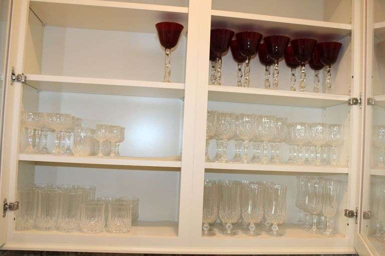 Crystal Drinkware & Cranberry Stemware