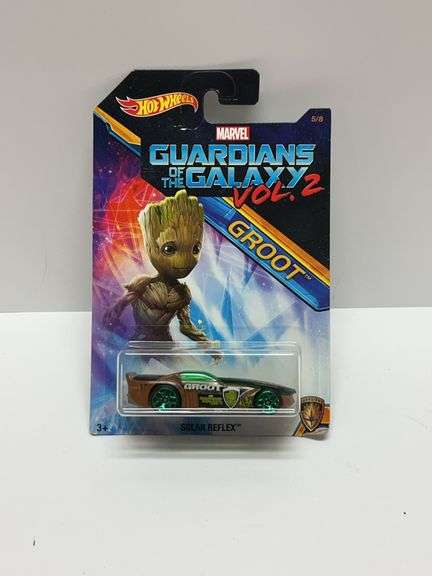 Hot Wheels Marvel Guardians of the Galaxy Vol. 2 Groot Solar Reflex Die-Cast Car, 2016, Mattel DWD77