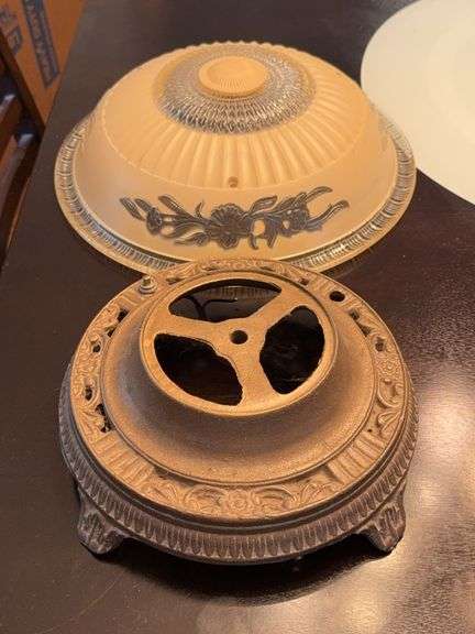 Vintage Cast Iron Ceiling Light Fixture