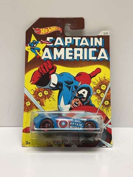 Hot Wheels Marvel Captain America Sir Ominous 3/8 Die-Cast Car Mattel Assortment DJK75, 2015 Carded 