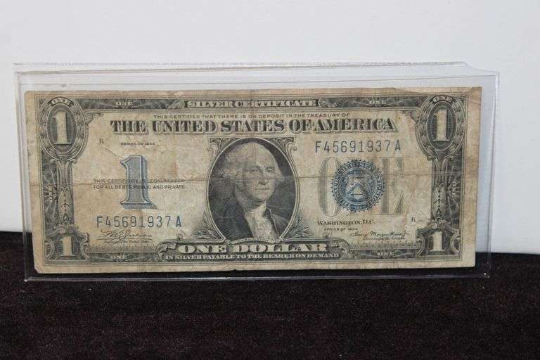 1934 U.S One Dollar Silver Certificate