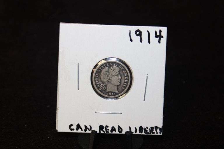 1914 U.S. Barber Silver Dime