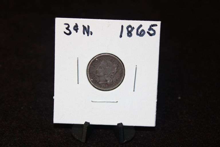 1865 U.S. Liberty Three Cent Nickel