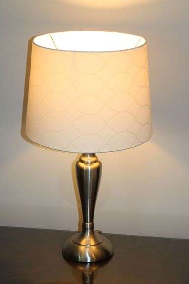 Satin Nickel Table Lamp