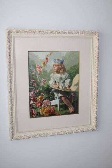 "Naming of the Flowers" by artist Bob Byerley Fairy Garden Print