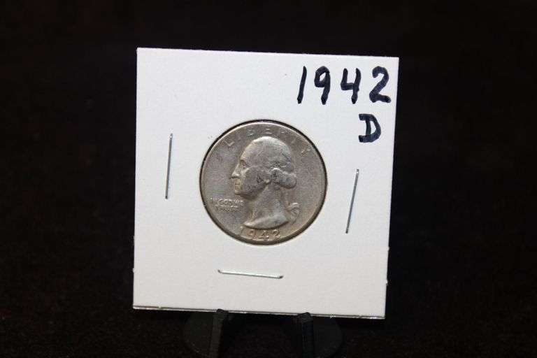 1942-D U.S. Washington Silver Quarter
