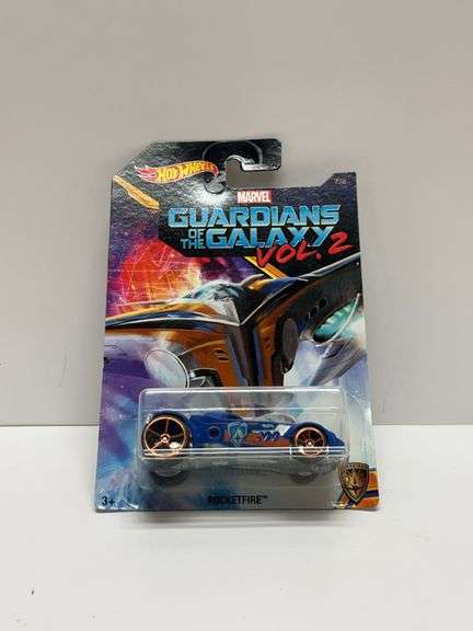 Hot Wheels Rocketfire Marvel Guardians of the Galaxy Vol. 2 Blue Car, Carded 2016 (DWD78) Mattel MCJ
