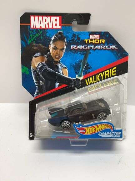 Hot Wheels Marvel Thor Ragnarok Character Cars Valkyrie Die-Cast 1:64 Scale, Mattel FLJ50, BDM71 MOC