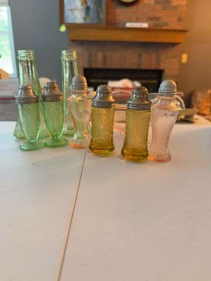 Depression Glass Shakers & Bottles